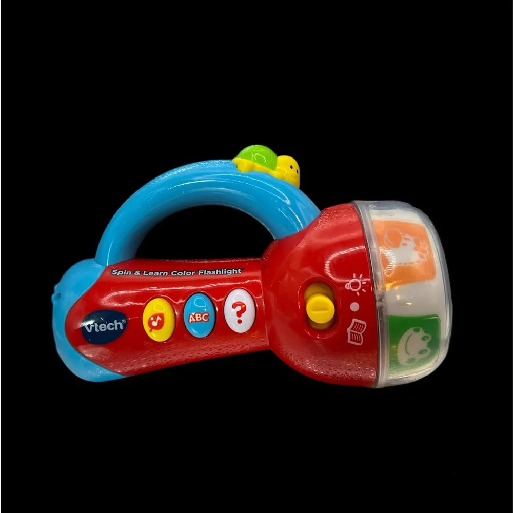 VTECH SPIN & LEARN COLOR EDUCATIONAL FLASHLIGHT‎ PREOWNED